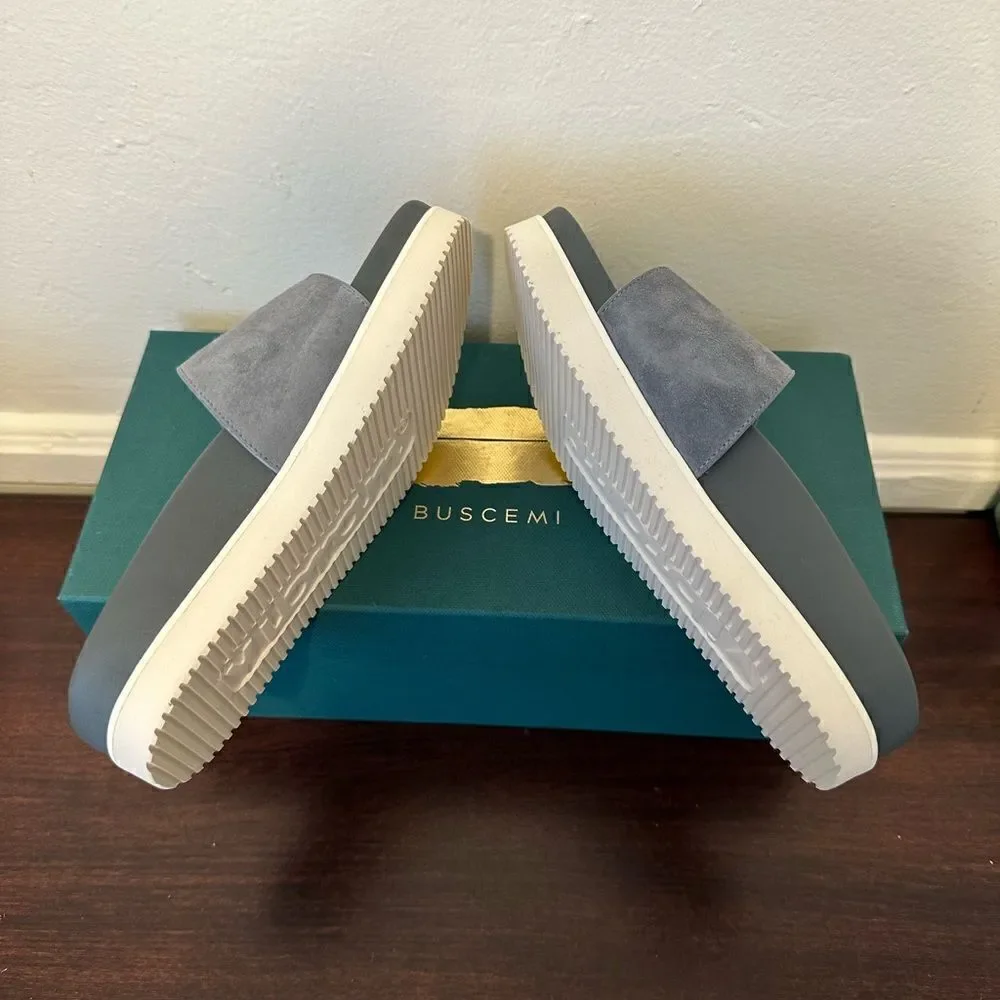 Buscemi Women’s leather upper/ lining lightweight handcrafted slide sandal Sz 35